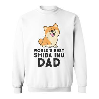 Worlds Best Shiba Inu Dad Dog Shiba Dad Sweatshirt | Mazezy