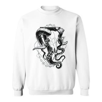 Zodiac Dead Aries &Amp Tentacles Sweatshirt | Mazezy