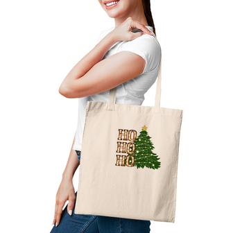 Christmas Tree Ho Ho Ho Tote Bag