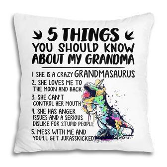 5 Things You Should Know About My Grandma Tie Dye Dinosaur Pillow | Mazezy AU