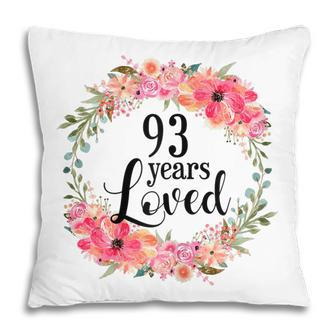 93Rd Birthday Gifts 93 Years Old Loved Awesome Since 1928 Gift For Womens Pillow | Mazezy AU