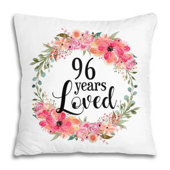 96Th Birthday Gifts 96 Years Old Loved Awesome Since 1925 Gift For Womens Pillow | Mazezy