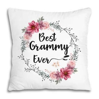 Best Grammy Ever Women Floral Decoration Grandma Pillow | Mazezy