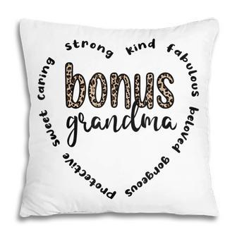 Bonus Grandma Appreciation Best Bonus Grandmother Pillow | Mazezy