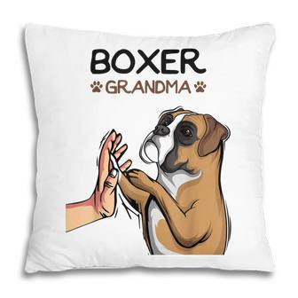Boxer Dog Grandma Women Pillow | Mazezy CA