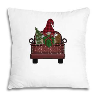 Christmas Gnomes Red Truck V2 Pillow - Thegiftio UK