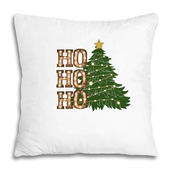Christmas Tree Ho Ho Ho Pillow