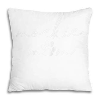 Cute Birthday Gift For Maltese Yorkie Dog Lover Morkie Mom Gift For Womens Pillow | Mazezy