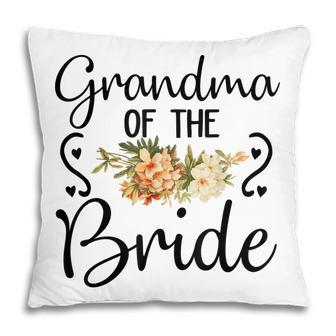 Cute Bridal Shower Wedding Flower Grandma Of The Bride Pillow | Mazezy AU