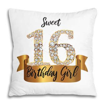 Cute Yellow White Sweet 16 Style I 16Th Birthday Outfit Gift For Womens Pillow | Mazezy