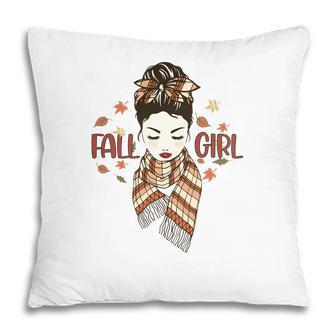 Fall Girl Autumn Lovers Gifts Pillow - Thegiftio UK