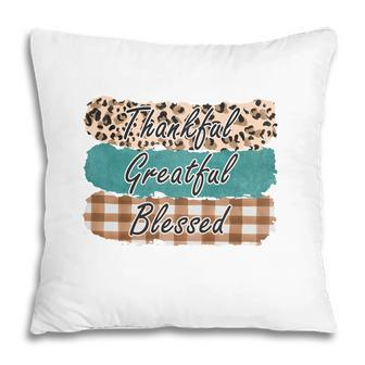 Fall Greatful Thankful And Blessed Autumn Gifts Pillow - Thegiftio