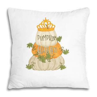 Fall Pumpkin Queen Funny Autumn Gifts Pillow - Thegiftio UK