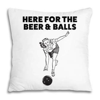 Funny Bowling Gift For Women Wife Mom Grandma Pillow | Mazezy UK