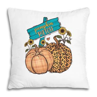 Funny Fall Pumpkin Patch Pillow