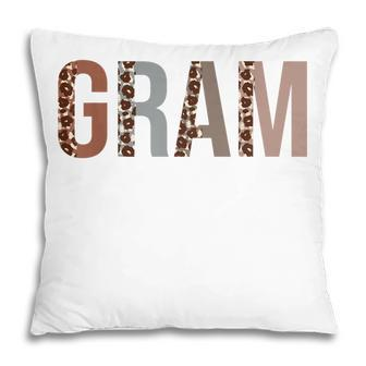 Gram Leopard Print Mom Cute Mothers Day Funny Grandma Pillow | Mazezy