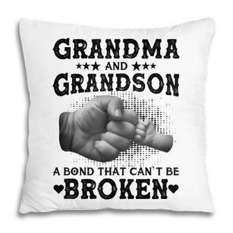 Grandma And Grandson A Bond That Cant Be Broken Pillow | Mazezy