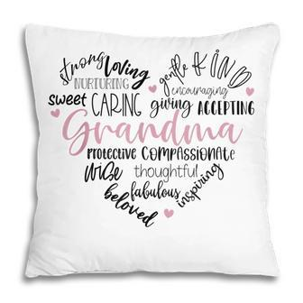 Grandma Grandparents Day Heart Love Pillow | Mazezy CA