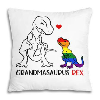 Grandmasaurus Rex T Rex Dinosaur Proud Grandma Lgbt Gift For Womens Pillow | Mazezy
