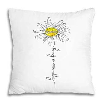 Happiness Is Being A Grammie Daisy Mothers Day Gifts Gift For Womens Pillow | Mazezy