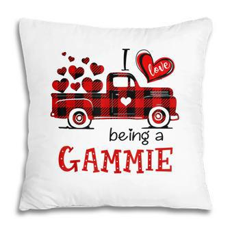 I Love Being A Gammie Truck Xmas Christmas Gift For G Pillow | Mazezy