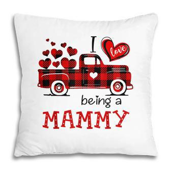 I Love Being A Mammy Truck Xmas Christmas Gift For G Pillow | Mazezy