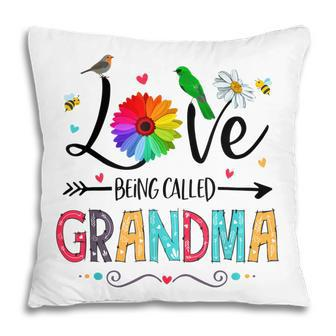 I Love Being Called Grandma Sunflower Mothers Day Pillow | Mazezy