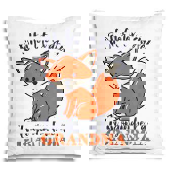 Im Gonna Be A Grandma Fox Funny Baby Announcement Pillow | Mazezy