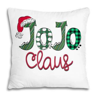 Jojo Claus Christmas Santa Claus Hat Grandma Pillow | Mazezy