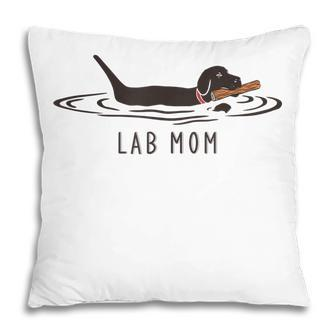 Lab Mom Labrador Retriever Dog Owner Gift For Womens Pillow | Mazezy