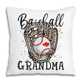 Leopard Baseball Grandma Baseball Lover Mothers Day Pillow | Mazezy