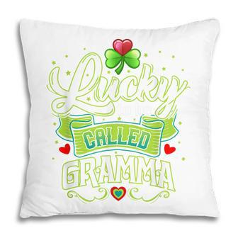 Lucky To Be Called Gramma St Patricks Day Proud Grandma Pillow | Mazezy DE