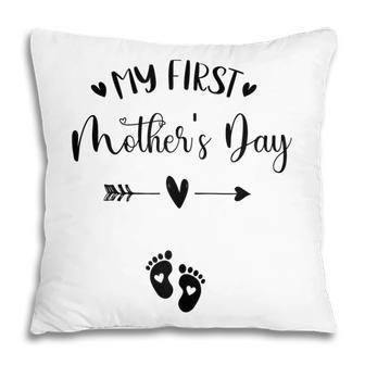 My First Mothers Day Pregnancy Announcement Gift For Womens Pillow