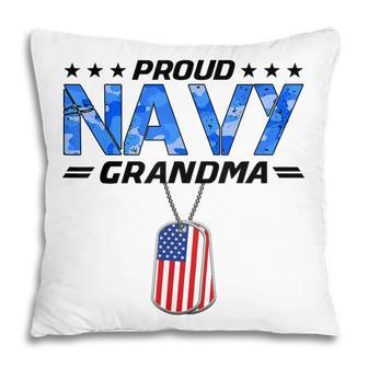 Nwu Proud Navy Grandma Gift Pillow
