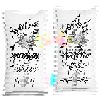 Soon To Be Grandma Est 2023 Pregnancy Announcement Floral Pillow | Mazezy