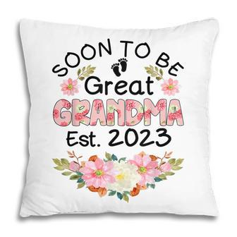 Soon To Be Great Grandma 2023 Mothers Day First Time Grandma Pillow | Mazezy