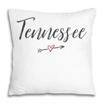 Tennessee Vintage I Love Heart Tn Gift For Womens Pillow | Mazezy CA