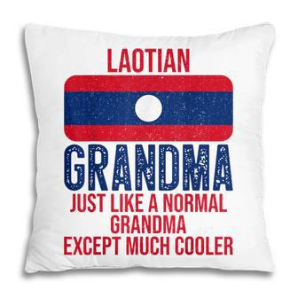 Vintage Laotian Grandma Laos Flag For Mothers Day Pillow | Mazezy