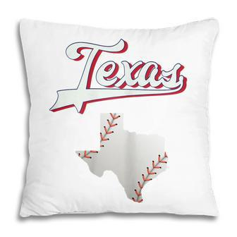 Vintage Texas Baseball Game Day Ranger Gift For Womens Pillow | Mazezy AU