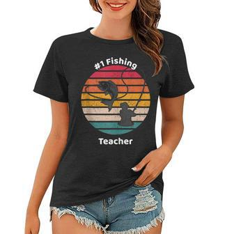 1 Fishing Teacher Fathers Day Gift Women T-shirt - Thegiftio UK