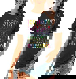 100 Days Of School Teacher Kids Student Boy Girl 100 Hearts V2 Women T-shirt | Seseable UK