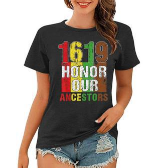 1619 Our Ancestors Project Black History Month Kwanzaa Women T-shirt - Seseable