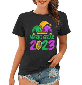 Happy Mardi Gras 2023 Jester Outfit Kids Girl Boy Men Women  Women T-shirt