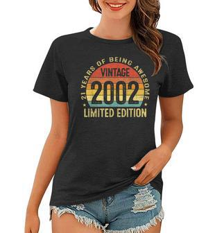 21 Years Old Vintage 2002 Limited Edition 21St Birthday Gift V3 Women T-shirt - Seseable