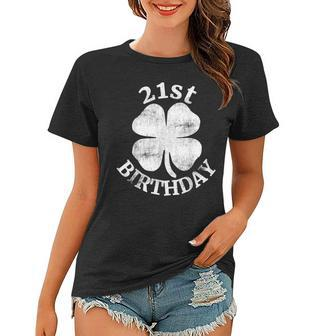 21St Birthday St Patricks Day Party Beer Gift 2001 Women T-shirt - Thegiftio UK