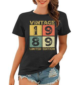 34 Year Old Gifts Vintage 1989 Limited Edition 34Th Bday Women T-shirt - Seseable