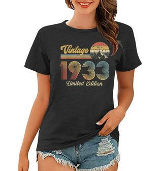 90 Year Old Gifts Made In 1933 Vintage 90Th Birthday Retro Women T-shirt - Seseable