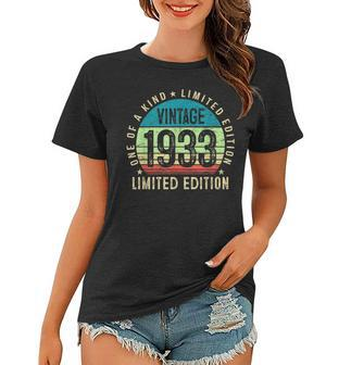 90 Years Old Vintage 1933 Limited Edition 90Th Birthday Gift V2 Women T-shirt - Seseable