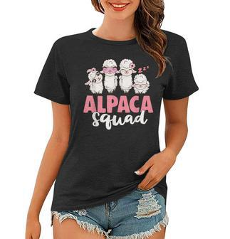Alpaca Squad Cute N Girls Gift For Llama & Alpaca Lovers Women T-shirt | Mazezy