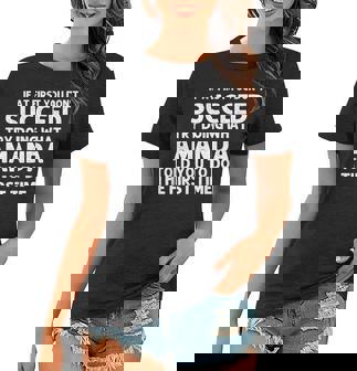 Amanda Name Personalized Birthday Funny Christmas Joke Women T-shirt | Mazezy